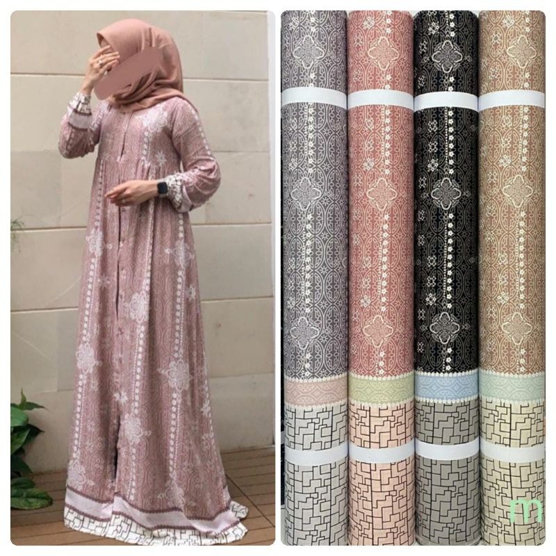 Kain Maxmara Lux Emilia Motif Cocok untuk Kemeja,Gamis,sarimbit, couple( Per 0.5 Meter )