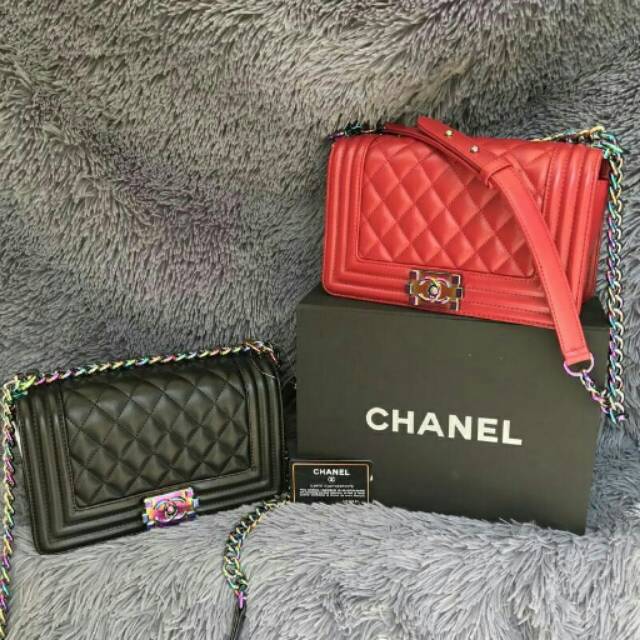 Chanel iridescent boy