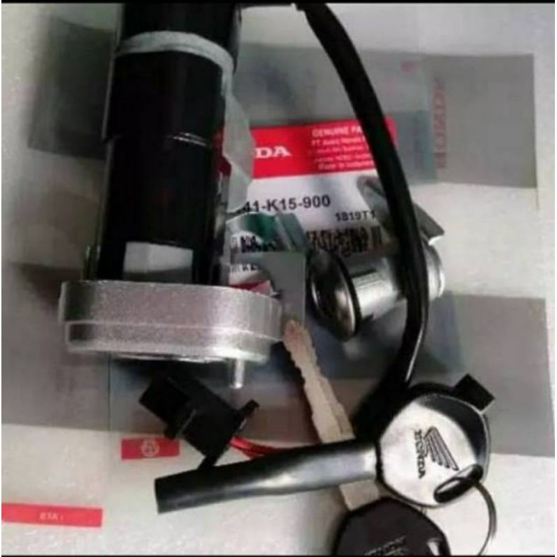 KUNCI KONTAK 1SET ASSY HONDA BEAT FI/BEAT POP FI/KUALITAS ORI HGP