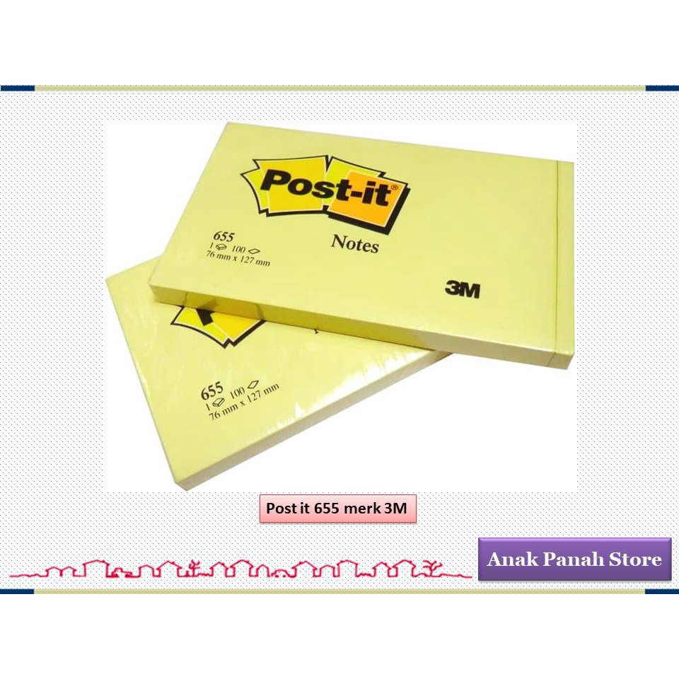 

Post it / Stick Note 655 Merk 3M