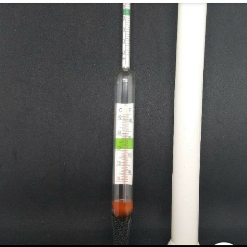 Aquarium Hydrometer Thermometer Pengukur Kadar Garam Air Laut Asin