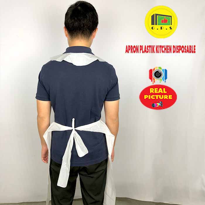 Apron Celemek Plastik Disposable LDPE Export Quality