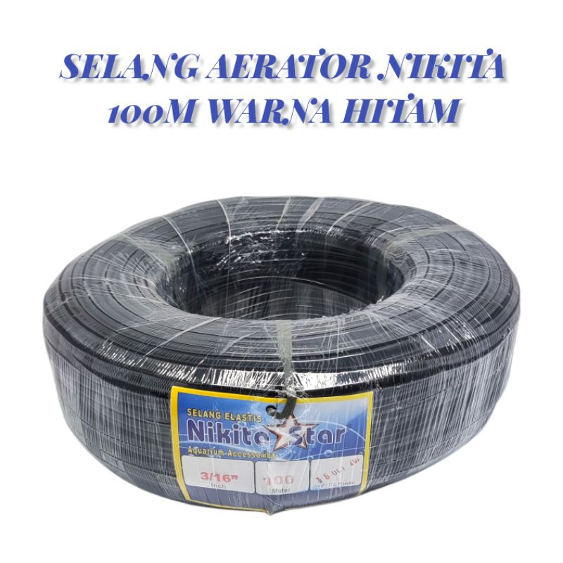 SELANG AERATOR HITAM ECERAN PER METER / SELANG HIDROPONIK ANTI LUMUT