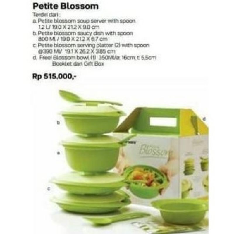 Petit Blossom Set Tupperware