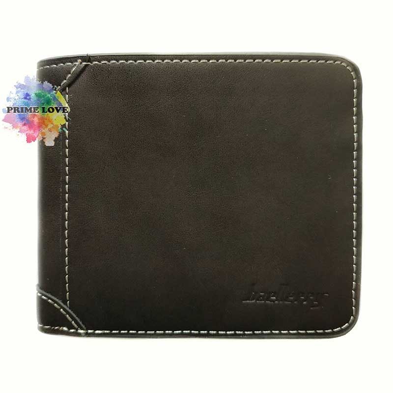 Dompet Pria Kulit Lipat Dua Premium Slot Kartu - DP22-Coklat Tua