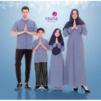 Sarimbit Nibras 2021 Busana Sarimbit Keluarga Muslim / Rauna RK -166 / - Gamis Dewasa, S