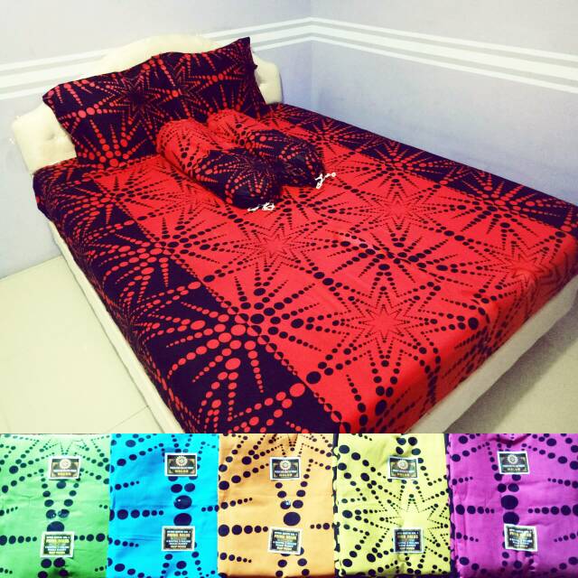 Sprei batik pelangi