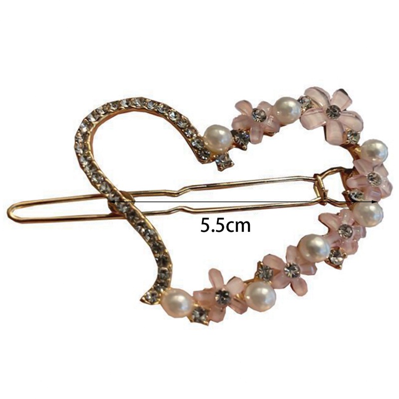 Fancyqube Jepit Rambut Bentuk Geometris Aksen Kristal Ukuran Kecil Untuk Wanita