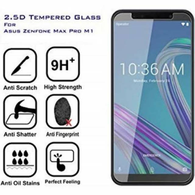 Tempered Glass Asus Zenfone Max Pro M1 ZB602KL X00TD Bahan Silikon Lentur