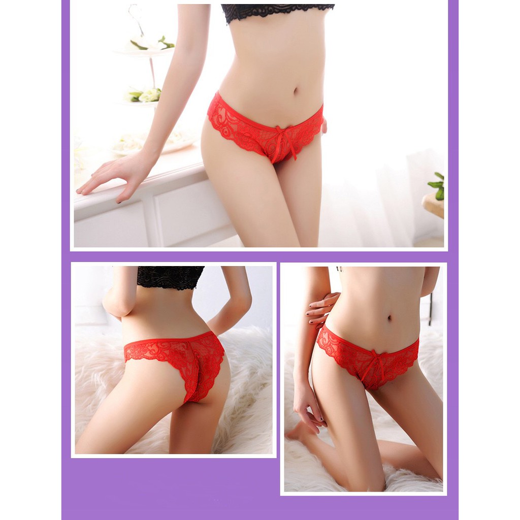 Wanita Celana Dalam Sexy hot G String Lace Transparan Thong C096