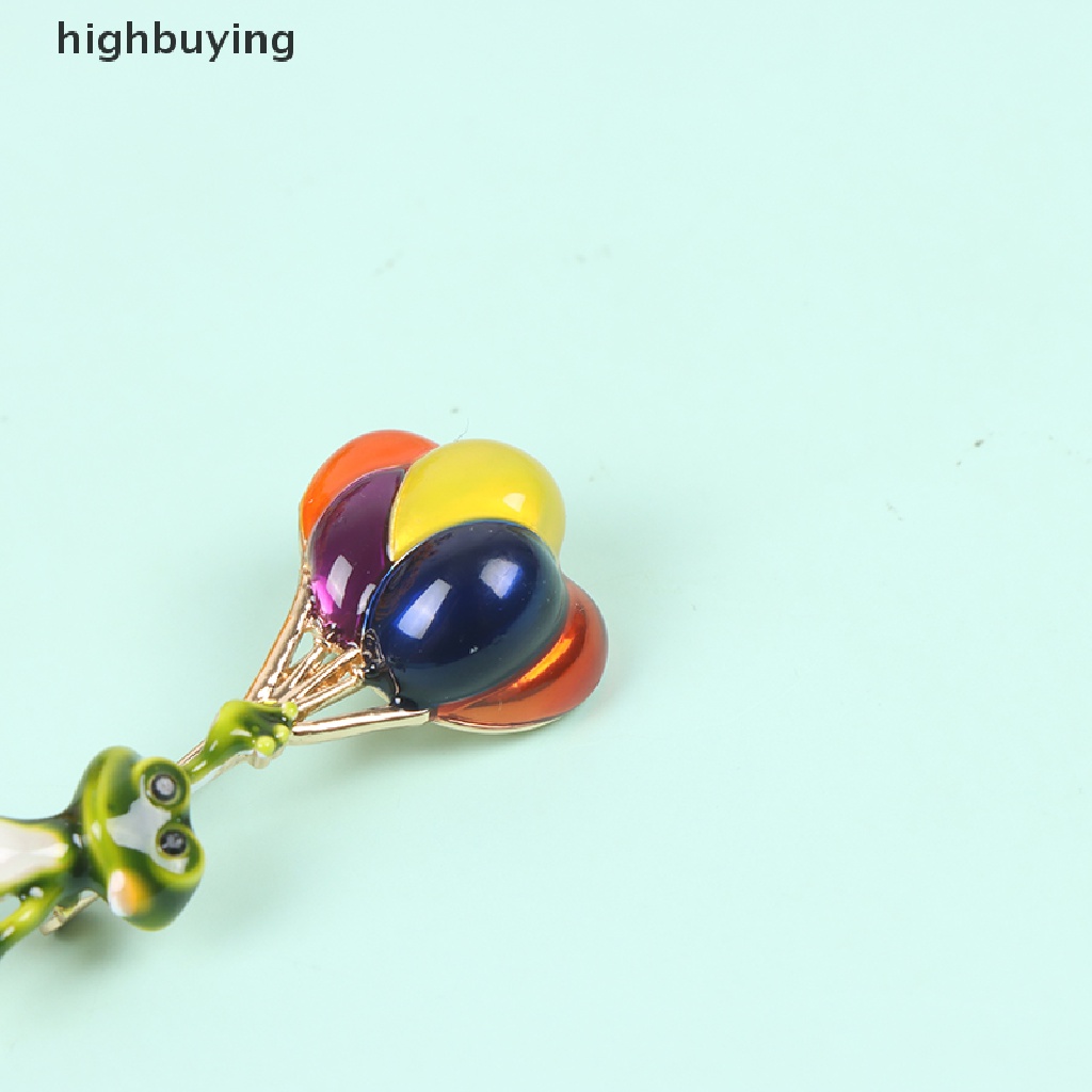 Hbid Bros Pin Desain Hewan Kodok Balon Lucu Multi Warna Untuk Aksesoris Wanita / Hadiah