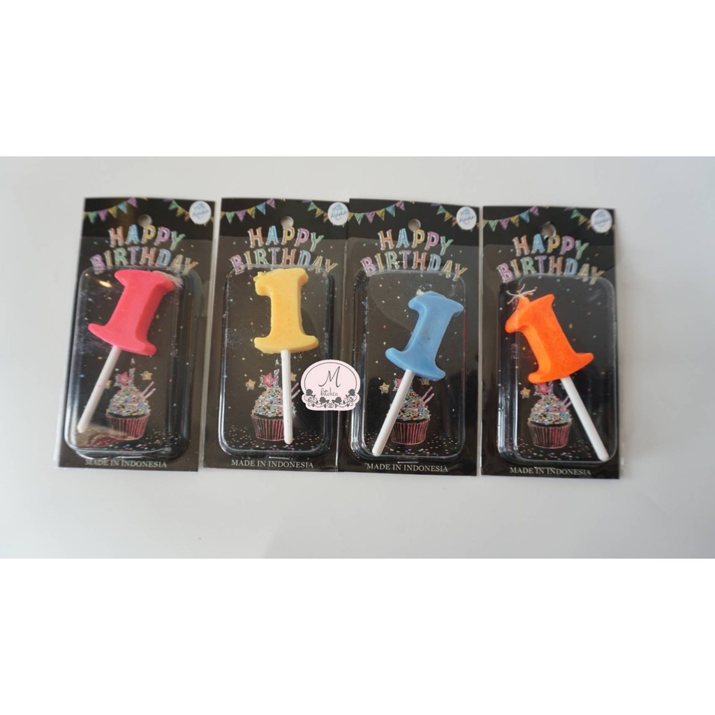 Lilin Loly Alaska Angka 1 / Lilin Ulang Tahun