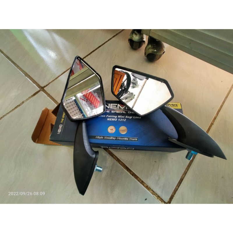 spion Fairing mini segi lima Motor ninja