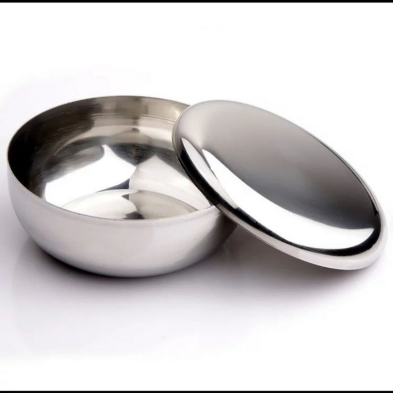 Mangkok Nasi Stainless dengan tutup - Korea Ricebowl