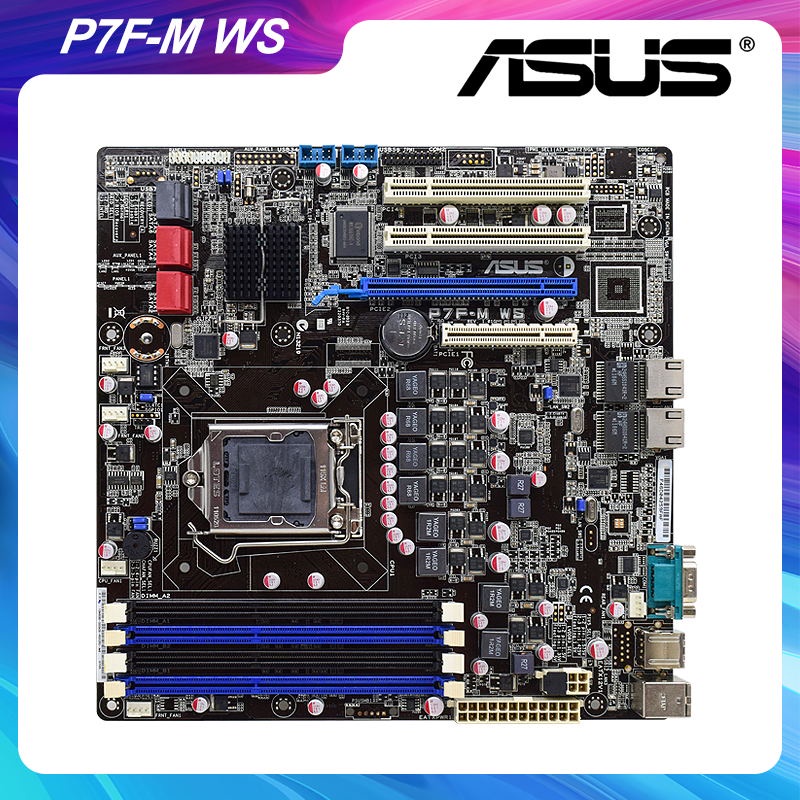PREORDER ASUS P7F-M WS Motherboard 1156 Motherboard DDR3 Memory Support Core i7 i5 i3 Cpus Intel 845