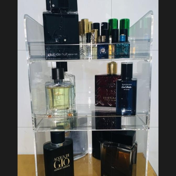 Tempat farfum/ Rak farfum Akrilik / farfum organizer