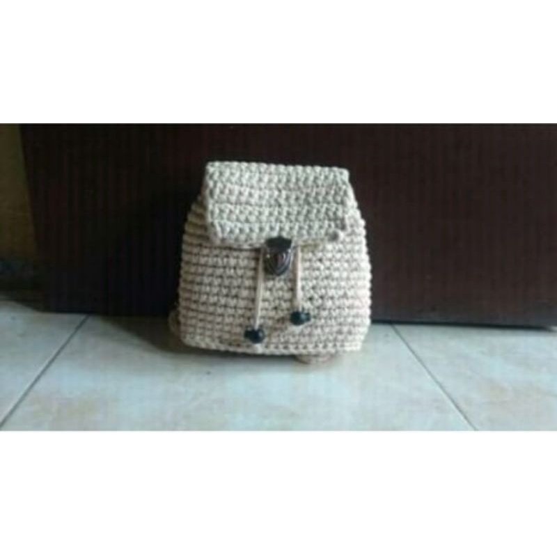 Tas rajut / tas ransel / tas backpack / tas ransel rajut