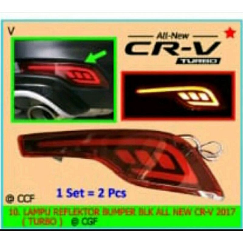 Lampu Stop Bemper CRV Turbo Led