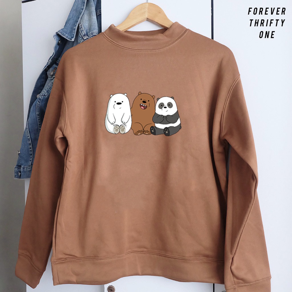 Sweater We Bare Bear  Pria &amp; Wanita | Sweater Korea Style Fleece Cotton | Dhea Fashion