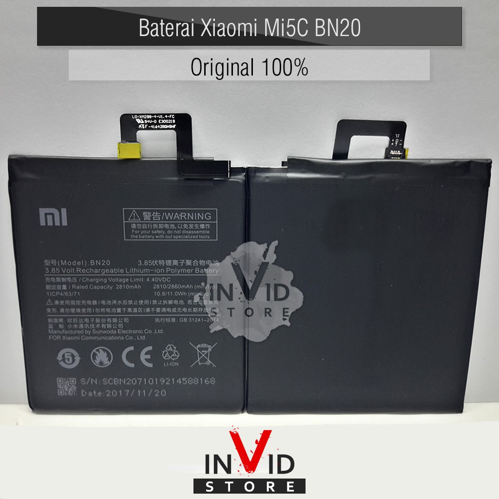 Baterai Xiaomi Mi 5C Mi5C BN20