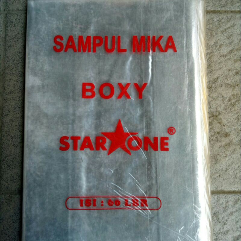 

SAMPUL MIKA UKURAN BOXY/CAMPUS. 1 PAK ISI 60 LEMBAR