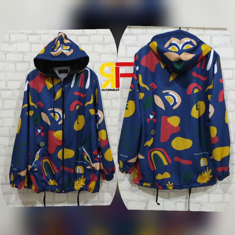 JAKET SEPEDA WANITA /JAKET  WANITA PRINTING / JAKET WANITA MOTIF ABSTRAK