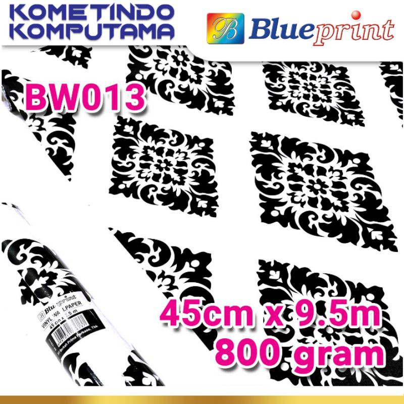 BW013 Wallpaper Sticker Vinyl Dinding BLUEPRINT 45Cm x 9,5M Varian BW013 - Wallpape Dinding