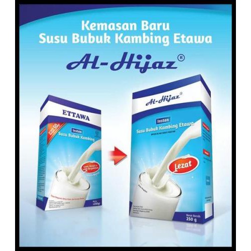 

Susu Kambing Etawa Ettawa Al Hijaz Original dan Coklat BPOM