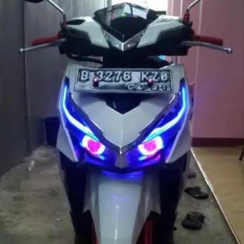 Lampu Alis 30 Cm 2 Mode Running Isi 2 Aerox,Vario,Nmax,Pcx,Cbr150r,R15,Ninja Dll