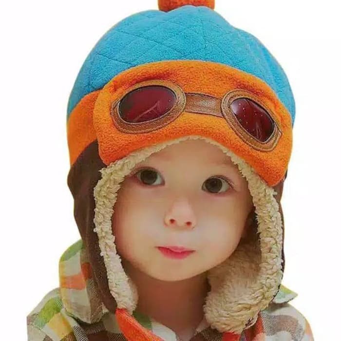 Topi Pilot Hat - Topi Anak Lucu - Topi Anak Pilot Hat Aneka Warna