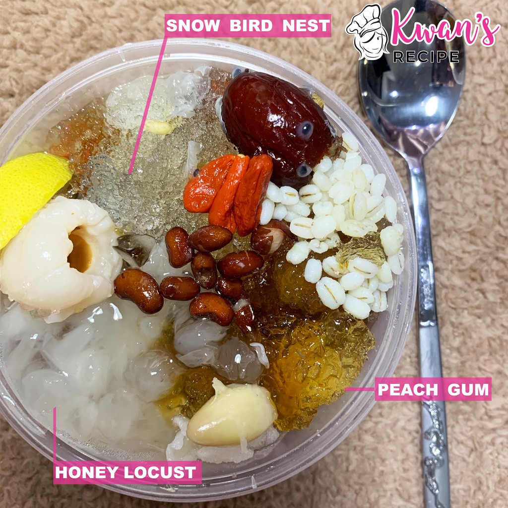 

[TERMURAH] TRIPLE COLLAGEN DESSERT (PEACH GUM+SNOW BIRD NEST+HONEY LOCUST)SIAP MAKAN 750ML 15 HERBAL