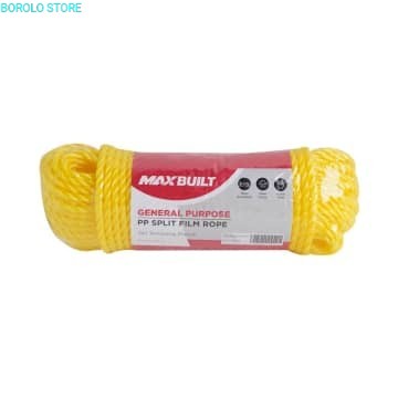 

Tali Tambang Plastik Pengikat Barang MAXBUILT Splitfilm Rope 6mmX30Mtr