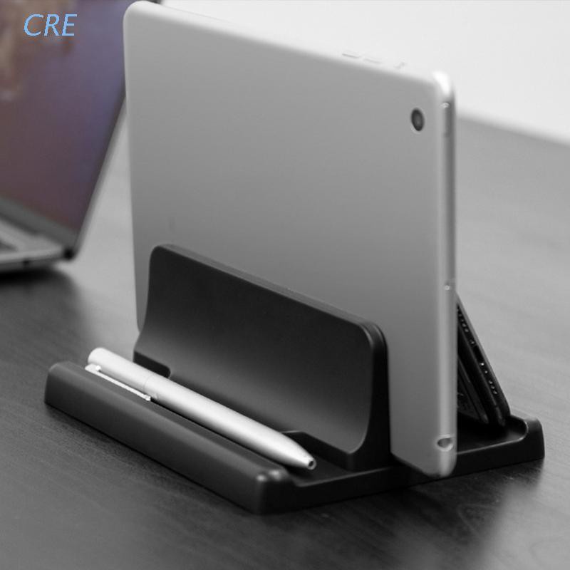 Cre Stand Laptop Vertikal Bahan Aluminum Dengan Dock Adjustable