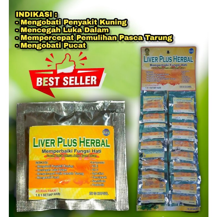 Liver Plus Herbal Obat ayam pucat sakit kuning