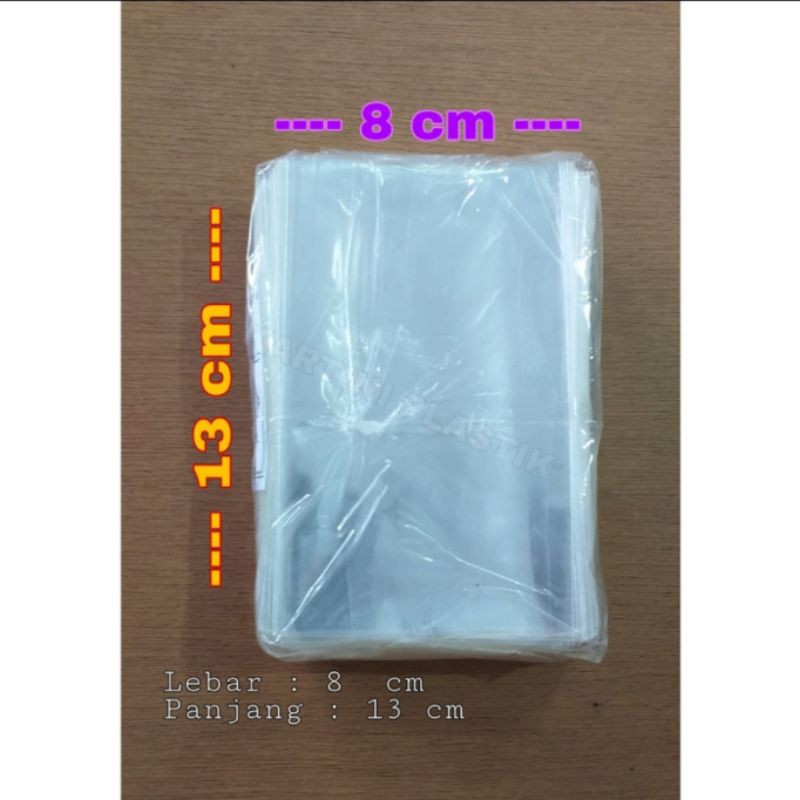 

Plastik OPP Tanpa Lem Ukuran 8x13