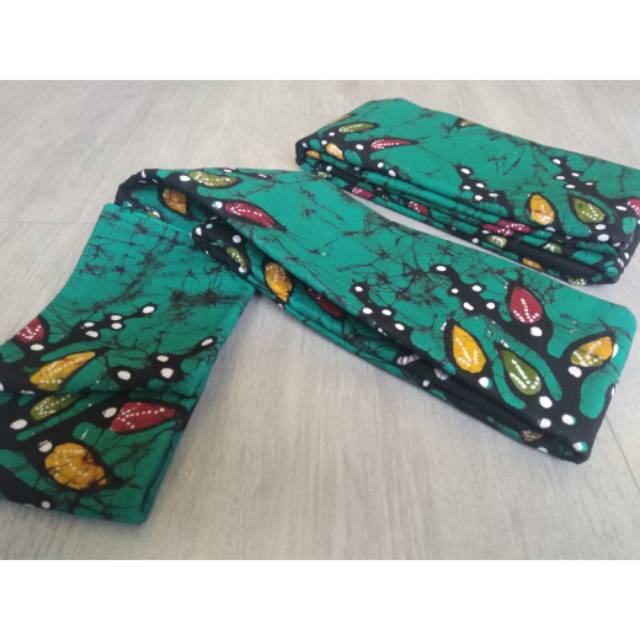 Batik Tulis Biru Elektrik, Hijau dan Toska