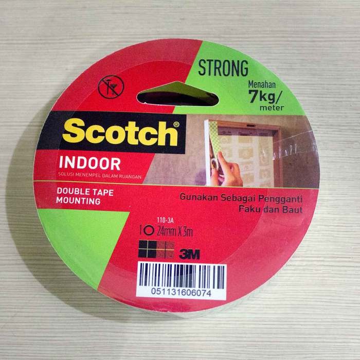 

SCOTCH TAPE 3M DOUBLE TAPE FOAM MOUNTING TAPE 110-3A 24MMX3M