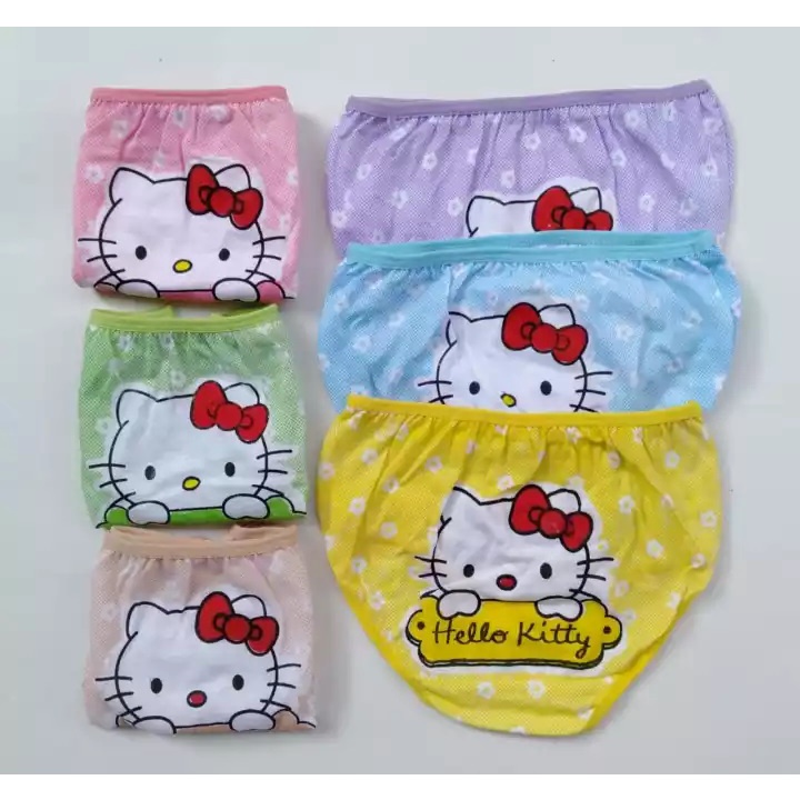 PROMO!! ( 1 Lusin ) Celana Dalam Anak Perempuan / CD Cewek Karakter HELLO KITTY  | Essen