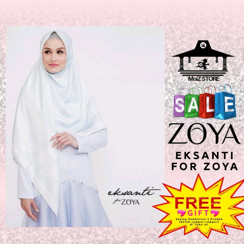 Zoya Kerudung Jilbab Hijab Segi Empat Segiempat Syari Syar'i Kayana Scarf Agnimaya Scarf Saharsa Sca