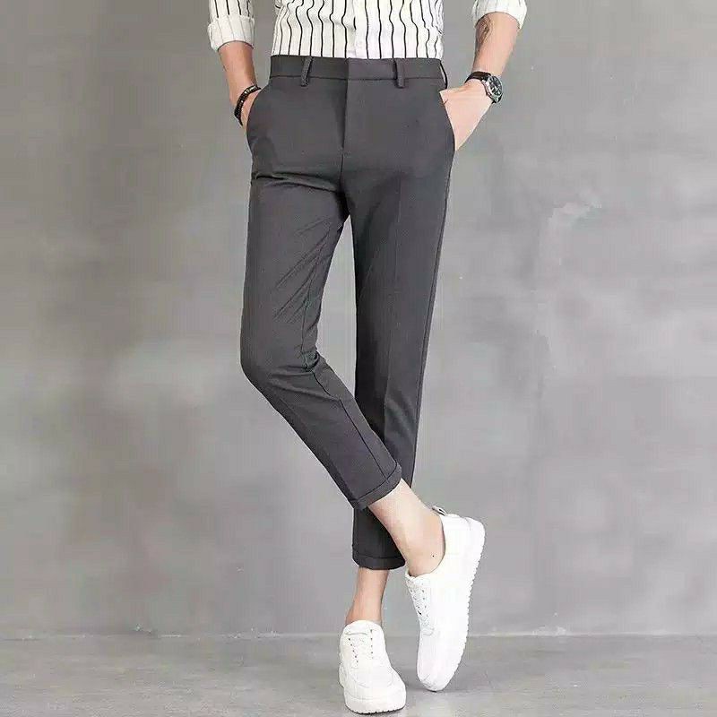 ANKLE PANTS CELANA ANKLE PANTS PANJANG PRIA CELANA ANKLE PANTS SLIM FIT CELANA SIRWAL