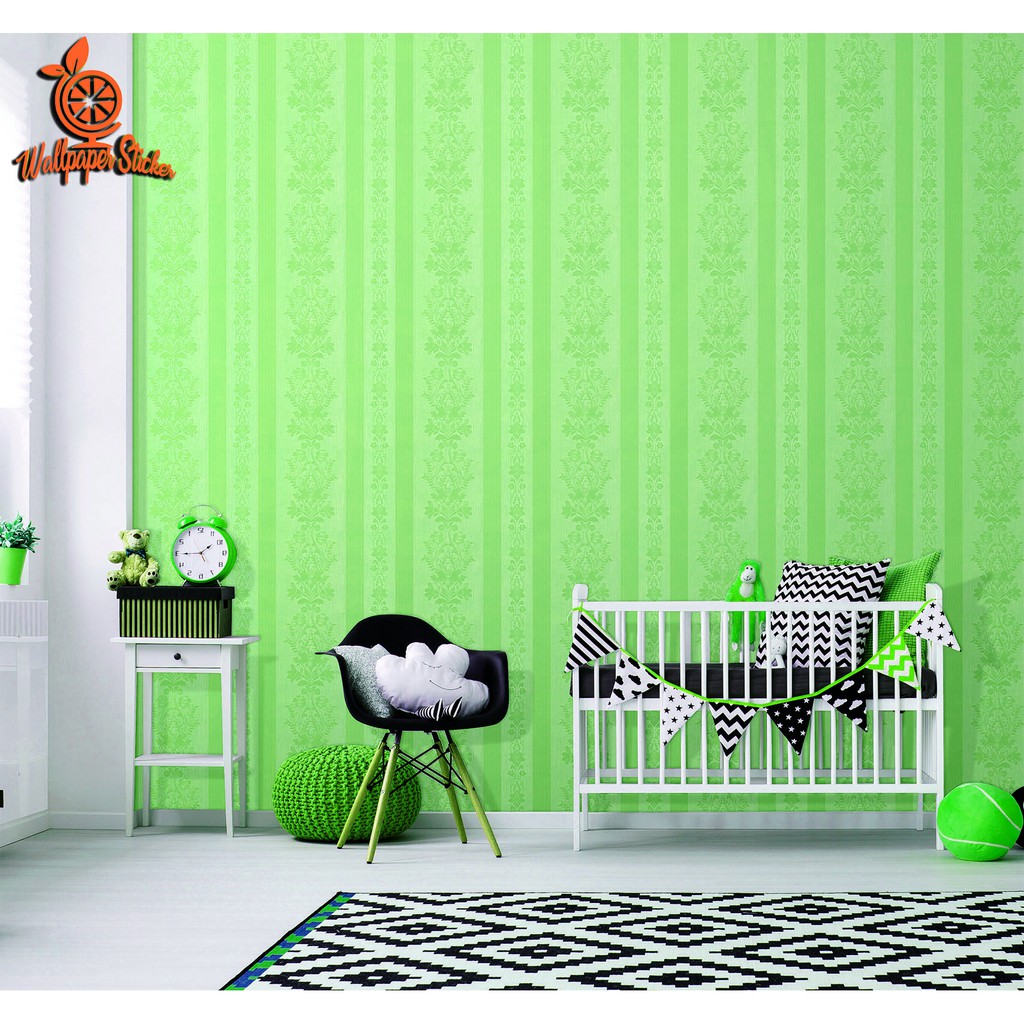 Wallpaper dinding kamar tidur anak wallpaper stiker dinding rumah 45cm x 8M / Wallpaper dinding 3d motif bunga elegant