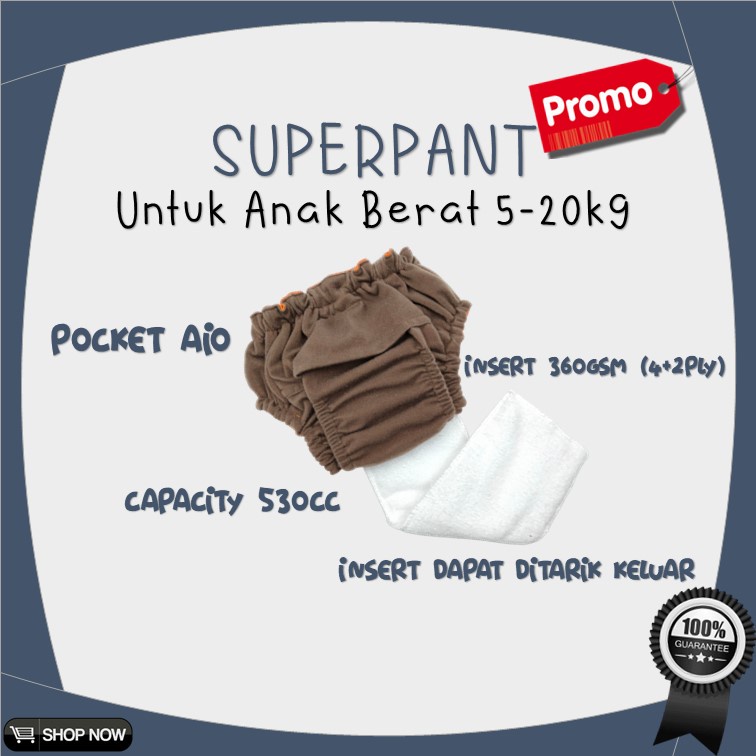 Clodi Model Celana Insert Bisa Dilepas Klodiz Superpant