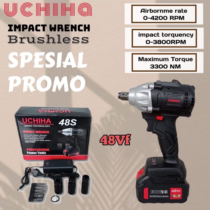 0Mesin pembuka baut obeng sekrup bor dll uchiha type 48vf.