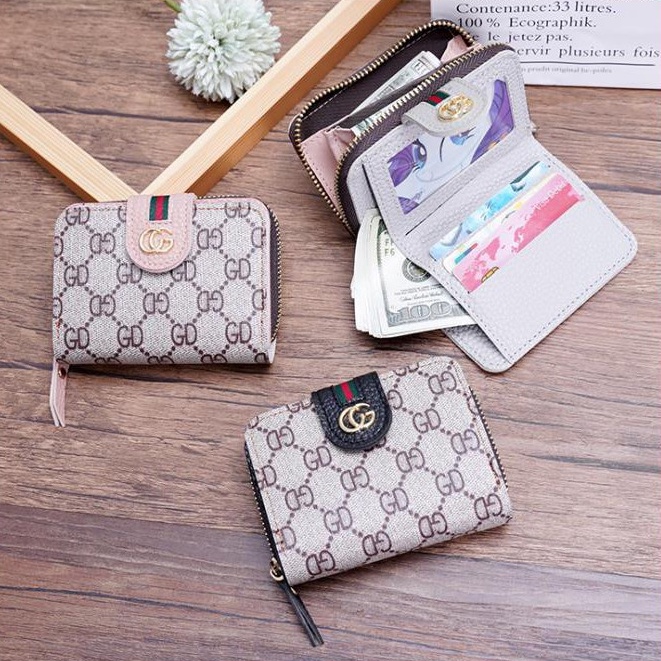 ( GS ) DOMPET KOIN / DOMPET KOIN MINI WANITA MOTIF PITA KOTAK KOTAK