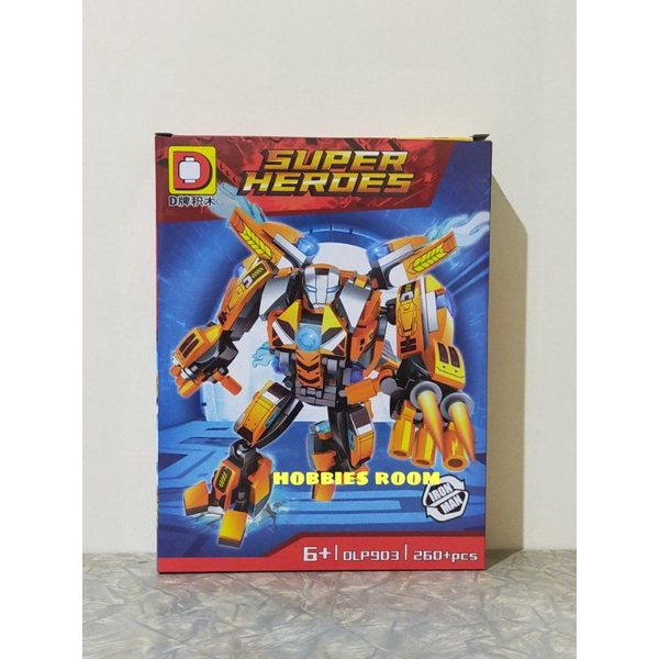 Brick DLP 903-4 Super Heroes Robot Ironman Mecha