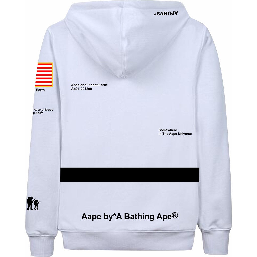 jaket Hoodie NASA Aape Bathing Aepe Size M-XXL