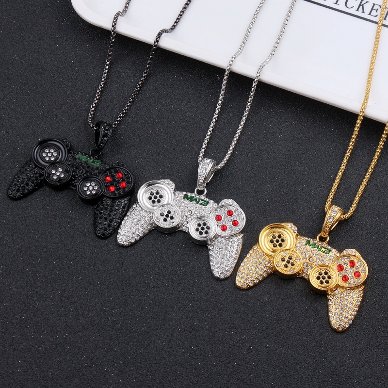 Hip Hop Gamepad Bentuk Liontin Kalung Pria / Aksesoris Perhiasan Fashion