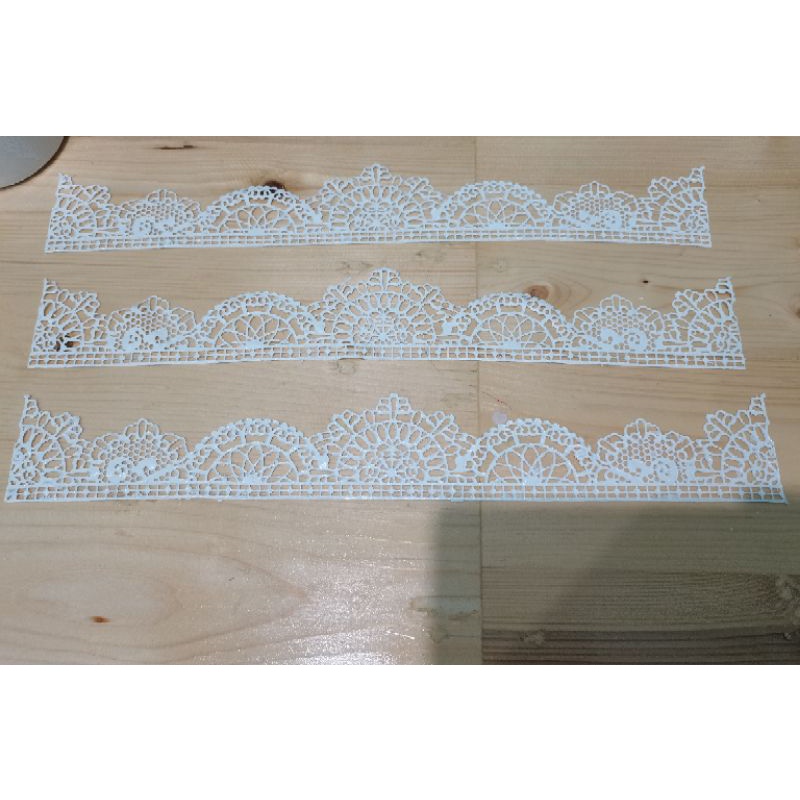 

Edible lace sugar white isi 3 lembar