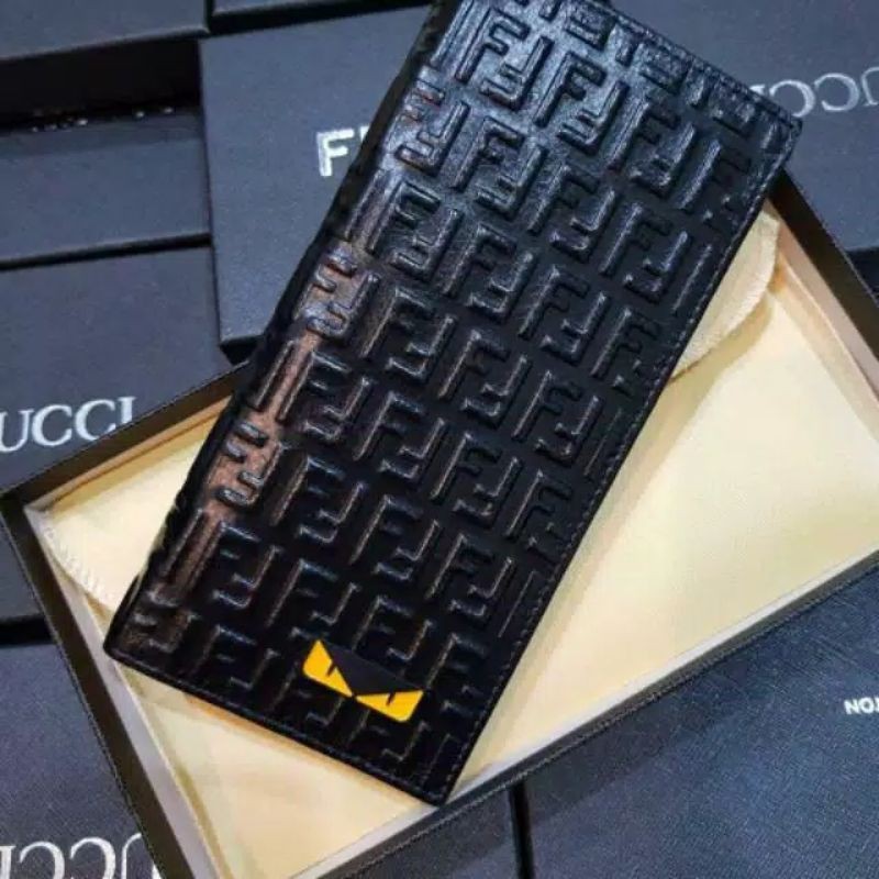 DOMPET FE*ND! PRIA &amp; WANITA KULIT ASLI EMBOS PANJANG &amp; PENDEK FREE BOX