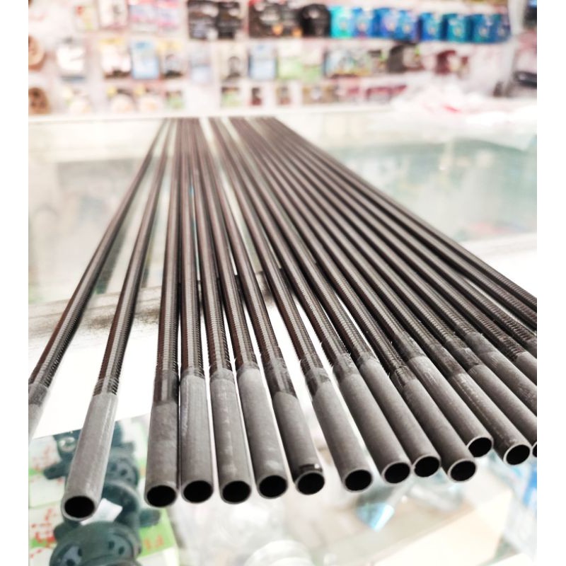 Stik Micro Hollo Carbon Bolong 100 cm TEBAL Mikro Lobang Hollow Ujung Joran Pancing Kolam Galatama